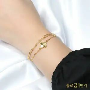 여자 순금 팔찌 콰트로 레이어드 18.75g 99.9