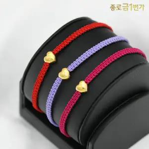 순금 팔찌 하트 매듭 1.875g