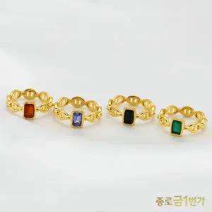 [종로금1번가] 여자 순금 반지 오블롱 원석 24K 7.5g