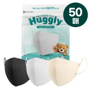 [50매] 허글리 데일리핏 KF94 새부리형 컬러 마스크