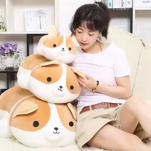 웰시코기 80센티 롱 모찌 쿠션 안고자는 귀여운 말랑 바디필로우 대형 강아지 애착 인형/긴배게/베개/U자형