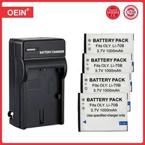 Li-70B 리튬 70B 배터리 및 LED USB 충전기 올림푸스 VG110 VG-140 X-940 D-715 FE-4020 VR-130