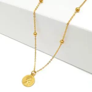 [골드리카]순금 여왕코인 볼체인 목걸이 3.75g+18K잠금