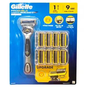 질레트 프로쉴드 파워 면도기 세트 (면도기1+면도날9) 코스트코