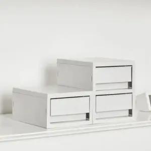 [하프클럽/]뉴트로 소품함 미니 2단 시스맥스 멀티박스 정리함 서랍 수납 책