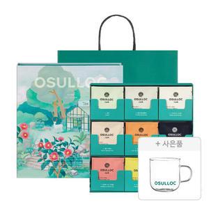 오설록 차의 정원 9종, 3입, (총27입) + 증정(유리머그 320ml, 1개)