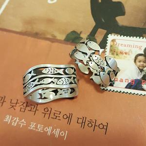 925 실버 물고기반지/남자반지/남자친구선물/패션링