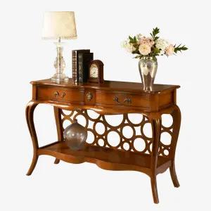 (12/24~28 연말특가/최저가) 쿠스노 원목 엔틱 콘솔 화장대 선반 (A타입)