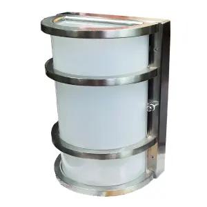 나스필 실버 LED 외벽 실외용 벽부등 25W 전구색 펜던트 벽등 북유럽풍 모던 조명