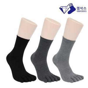 [와일드스탁] 남성 얇은 솜털 기모 발가락 양말1족