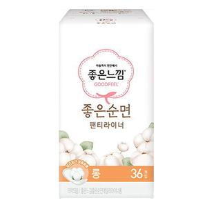 좋은느낌 좋은순면 팬티라이너 롱36p