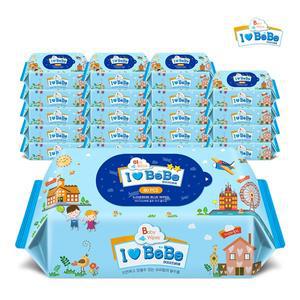 [아이러브베베] 아기물티슈 블루 80매 리필형X20팩