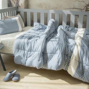 봄 가을 체크 무늬 차렵 이불 기숙사 준비물 사계절 이블 슈퍼싱글 침구세트 이부자리 먼지없는 빈티지