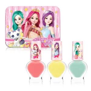 리틀블링 시크릿쥬쥬 국내제조 틴케이스 수성네일3종 시크릿쥬쥬화장품 임산부네일 어린이매니큐어