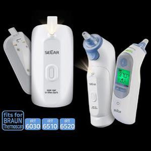 씨어커버 LED 라이트커버 브라운체온계 IRT-6030 6510 6520 전용