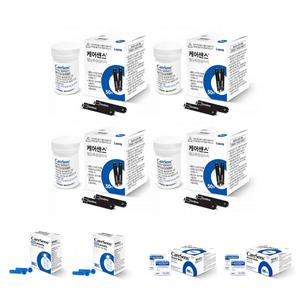 케어센스2/케어센스2플러스 혈당시험지 당뇨혈당체크지 세트 (시험지200매+침200+솜200) - 27년 09월