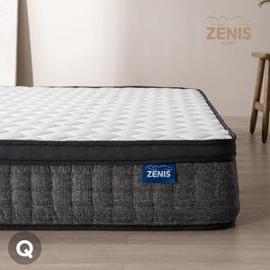 [제니스가구]허리엔 포근한 텐셀 포켓 필로우탑 스프링 침대 매트리스 27T (Q)