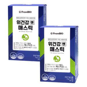 위 건강엔 매스틱 검 분말 가루 프롬바이오 1일 섭취량 100프로 메스틱 15포 x 2개