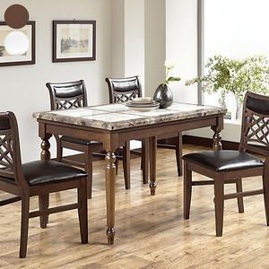 시키아 대리석 4인용 엔틱 식탁세트