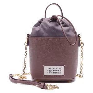 여성 5AC 넘버링 로고 패치 버킷 체인 크로스백 (S61WG0035 P4348 T5071 22F)