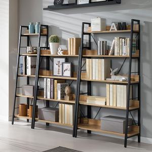 힐링가구 포스 조립식 디자인 인테리어 사다리 선반 철제 책장