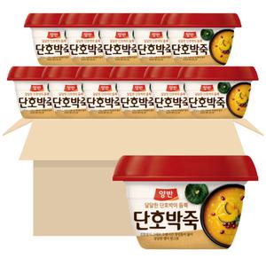 동원 양반 단호박죽 285g 12개 아침식사대용 호박죽