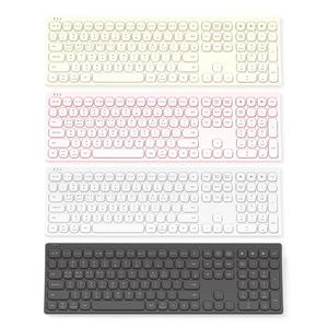 엑토 저소음 슬림 인체공학 커브드 블루투스 조약돌 키보드 B605 충전식 사무용 멀티페어링 무선