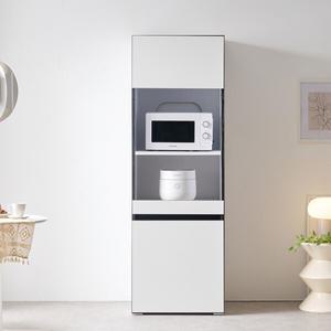 보루네오 마르체 스노우 비스포크 오브제 광파오븐 렌지대 수납장 600 BAP305C