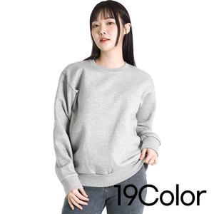 [엔티즈] 특양면 맨투맨 남여공용 베이직 무지 티셔츠 빅사이즈 무지티 기모 긴팔티 남자 여자 아동 커플티 단체티