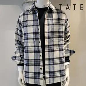 [테이트] 공용오버핏체크점퍼형자켓_KABW9UGJ050