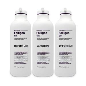 닥터포헤어 폴리젠 실크 샴푸 손상 모발용 500ml 3개 Ss