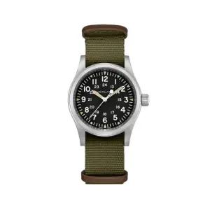 해밀턴 H69439931 카키필드 남성 나토밴드 메커니컬 38mm