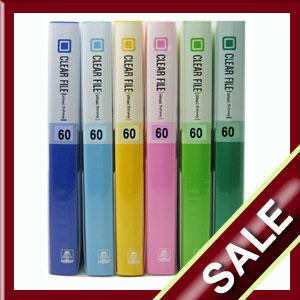 60매 크리어화일 A4 -1권/리필가능 3공 장식