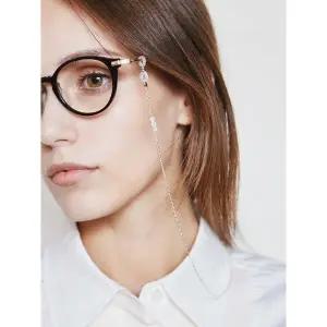 갤러리아 [엘리오나] 크리스탈 실버 체인 안경목걸이