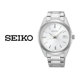 세이코 SEIKO 에센셜 블루 남성 메탈 클래식 손목시계 SUR307P1