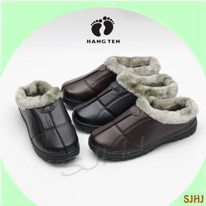 행텐	358-1 컴포트 방한 털 남성 슬리퍼 /블랙/브라운/따뜻한신발/가볍고 편한/실내/외출/편의점/슈퍼/추울때 강한/포근/찬바람/