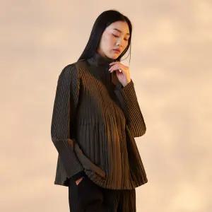 스탠 카라 집업 돌먼 퀼팅 자켓_PPJKW024013