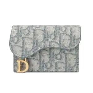 [DIOR]카드지갑 오블리크 새들 그레이 S5611CTZQ 57644731