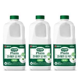 [냉장] 서울우유 더진한 플레인 요거트 순수 1.8Lx3개