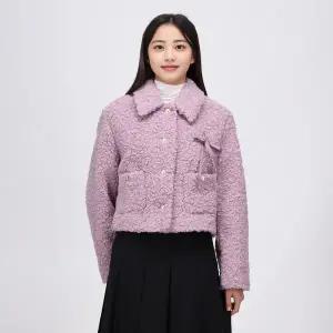 [케네스레이디](센텀시티점)[BYLYNN] 리본장식 부클 퍼 자켓 EWJKOK3000