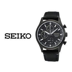 세이코 크로노그래프 쿼츠 다이얼 남성용 시계 SSB421