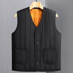 융털 겨울 패딩 중년 조끼 보온 방한 남성 등산 낚시 야외활동 기모