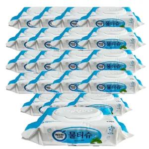깨끗한나라 페퍼민트 블루 물티슈 캡형 70매 20개