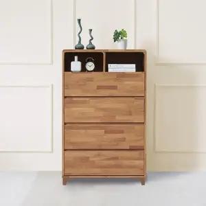 텐스페이스 멀바우 패턴 800 5단 오픈 서랍장 MP704R(착불)