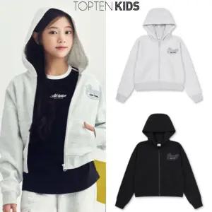 [탑텐키즈](마산점)[가을맞이 특가전]25년 SS 여아) 더블니트 크롭 후드집업/맨투맨/후드티/팬츠 4종택 1