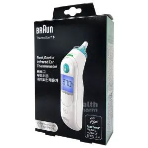 브라운 귓속체온계 IRT6030(박스만파손_25년 제조) 필터21개포함/귀접촉 적외선 의료기기