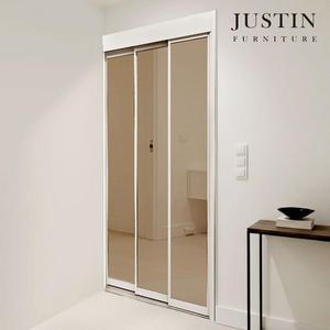 [저스틴퍼니처]웰컴 초슬림 브론즈 유리 3연동 현관 중문(1100~1300)