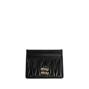 [명품] 25SS 마테라쎄 나파 가죽 카드지갑 블랙 5MC076 AFPP F0002