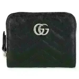 디몬트 구찌 여성 GG 마몽트 마틀라쎄 지퍼 반지갑(블랙) 813370 DTDHD 1000