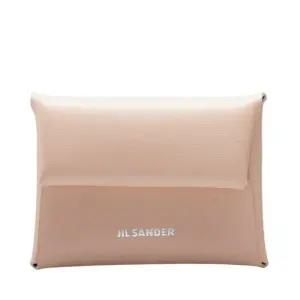 [명품]  라이트핑크 카프스킨 로고 폴디드 미니 여성 코인퍼스 지갑 J07VY0001.